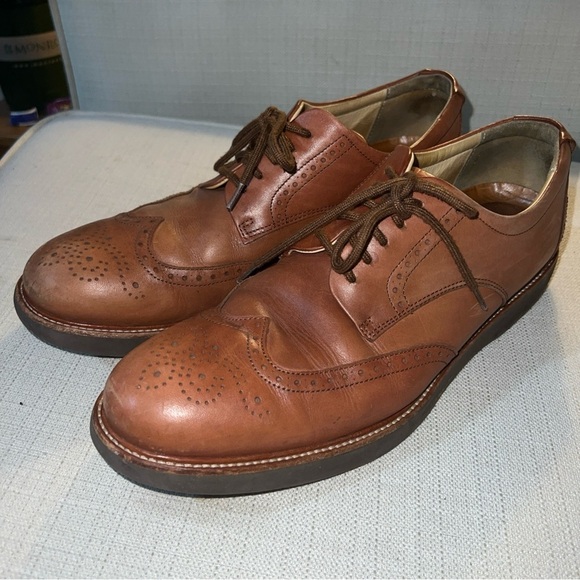 Samuel Hubbard Men’s Oxford Shoes Size 12M Brown Leather Wingtip Whiskey main image 6